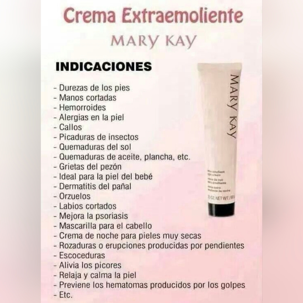 Mary kay Extra emollient night cream .